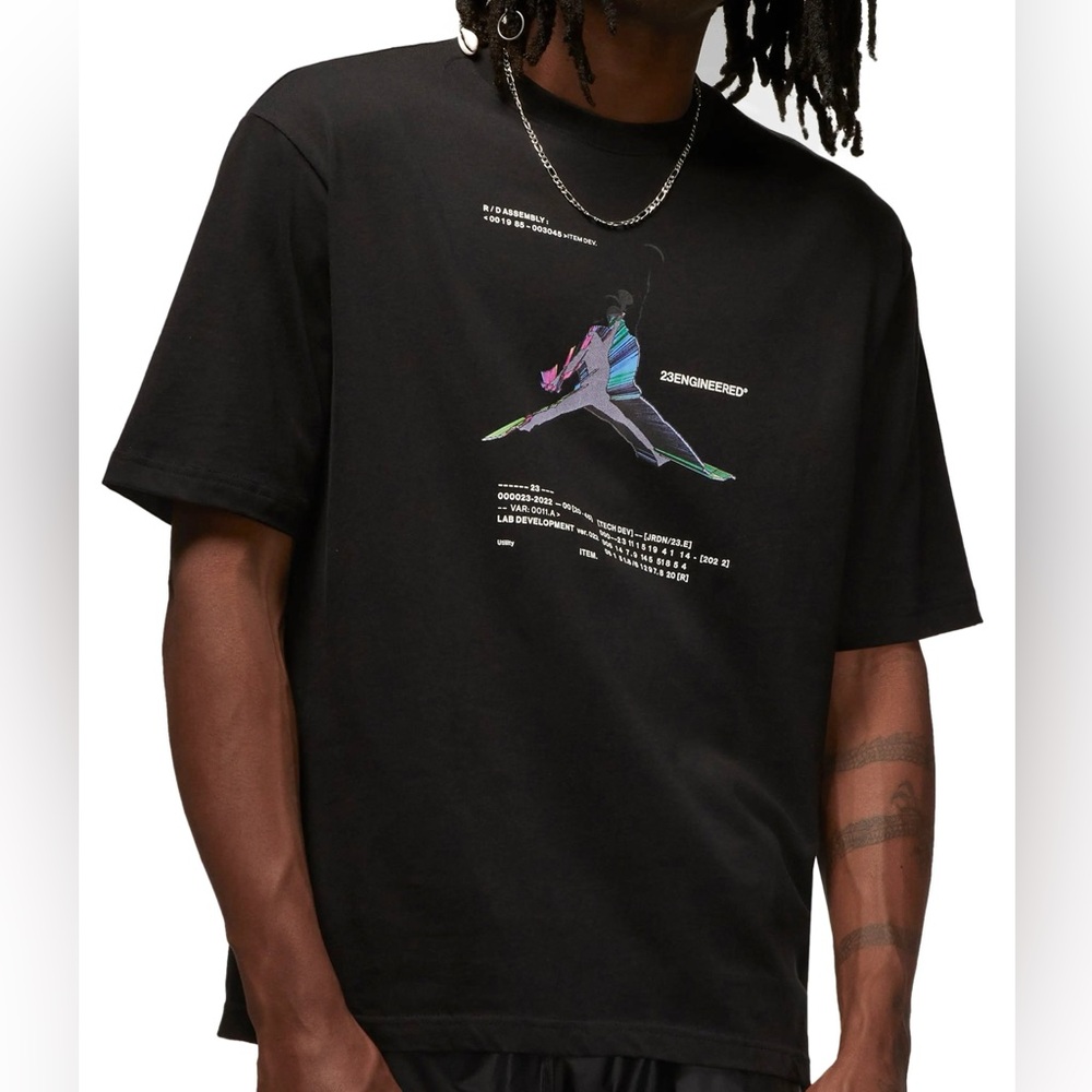 Jordan 23 Engineered Graphic Black Tee